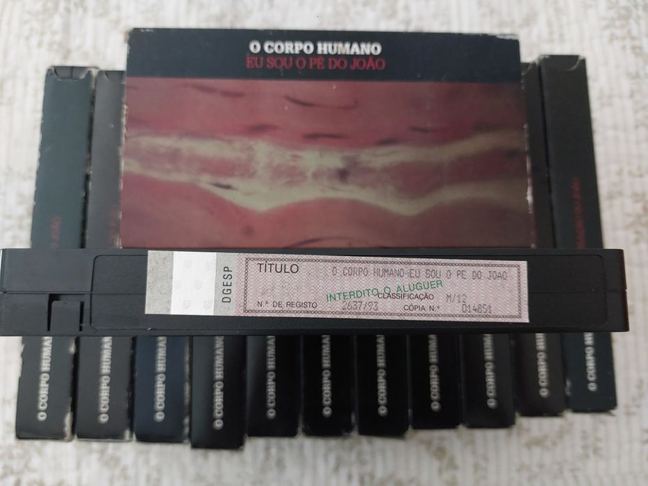 Colecção livros 15 volumes + 12 cassetes vhs  " O  corpo humano "