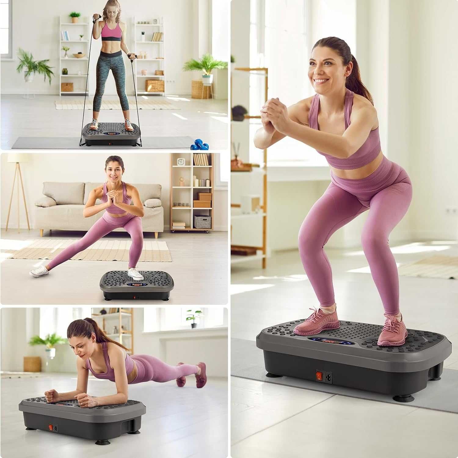 Nowa mata wibrująca / fitness / płyta / trening / 5-programów !A2705!