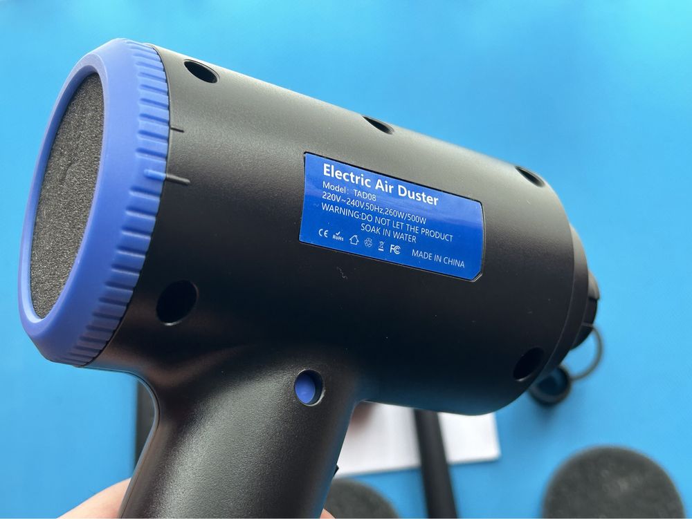 Воздуходувка 500W Чистка от пыли ПК, клавиатуры  сжатый воздух