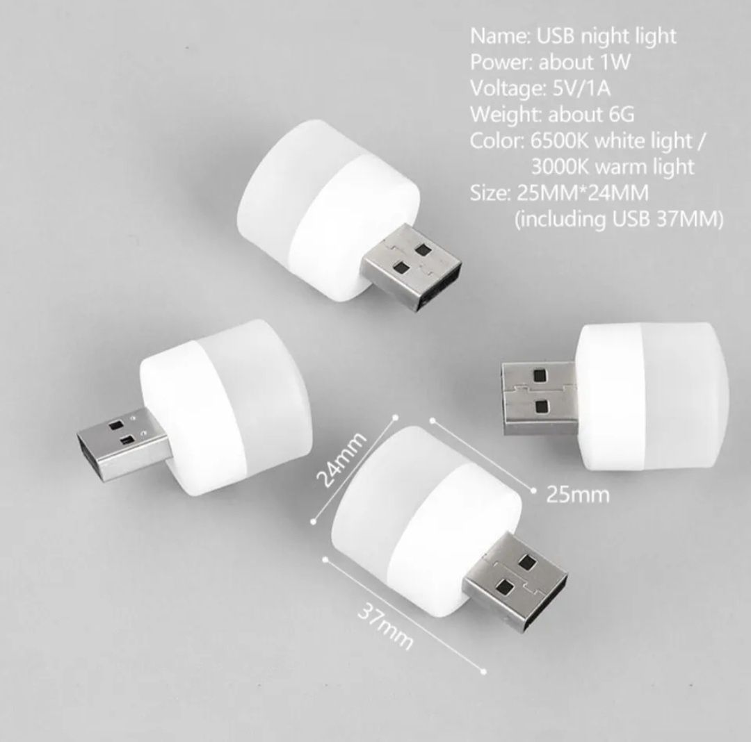 LED, светодиодная лампочка, фонарик, ночник от USB