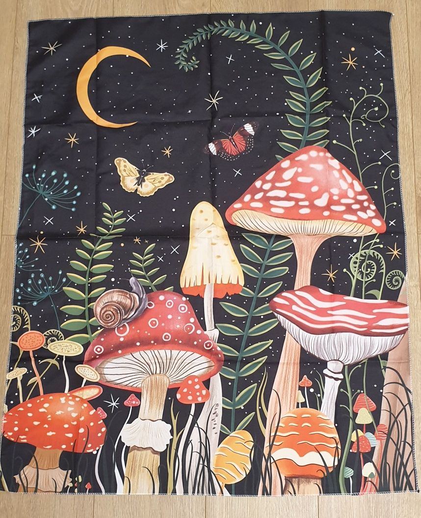 Makatka z leśną retro grafiką, Makatka Vintage