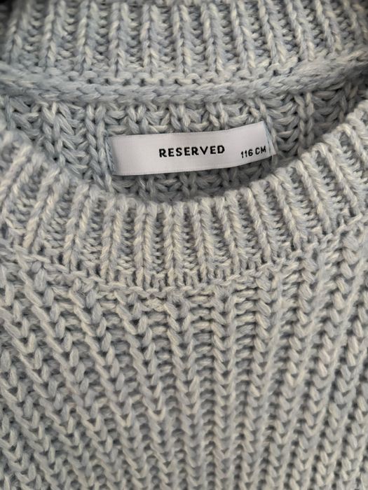Sweterek błękitny oversize 116 reserved