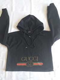 Gucci bluza letnia z kapturem rozmiar XL czarna