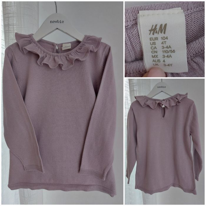 Zestaw sweterków i spodni H&M 98/104