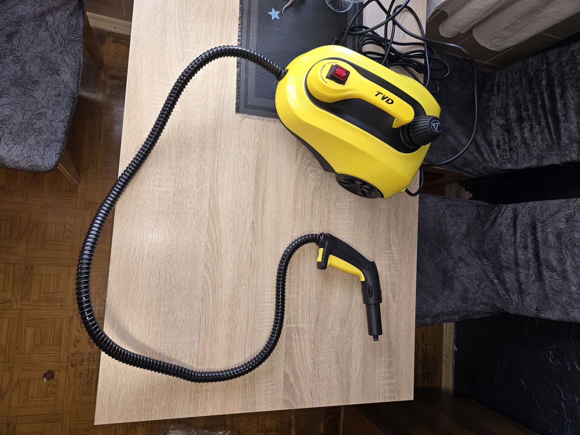 Myjka Parowa TVD Steam Cleaner Uniwersalne Końcówki 1800 W 5 Bar