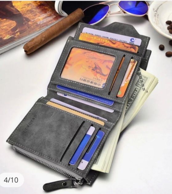 Męski skórzany portfel