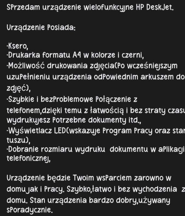 Urządzenie wielofunkcyjne HP DeskJet