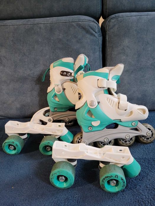 Regulowane rolki z możliwością zamiany na wrotki rozmiar 31-33