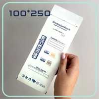 Крафт пакети 100х250мм ProSteril для стерилізаці сух/автокл 100шт білі