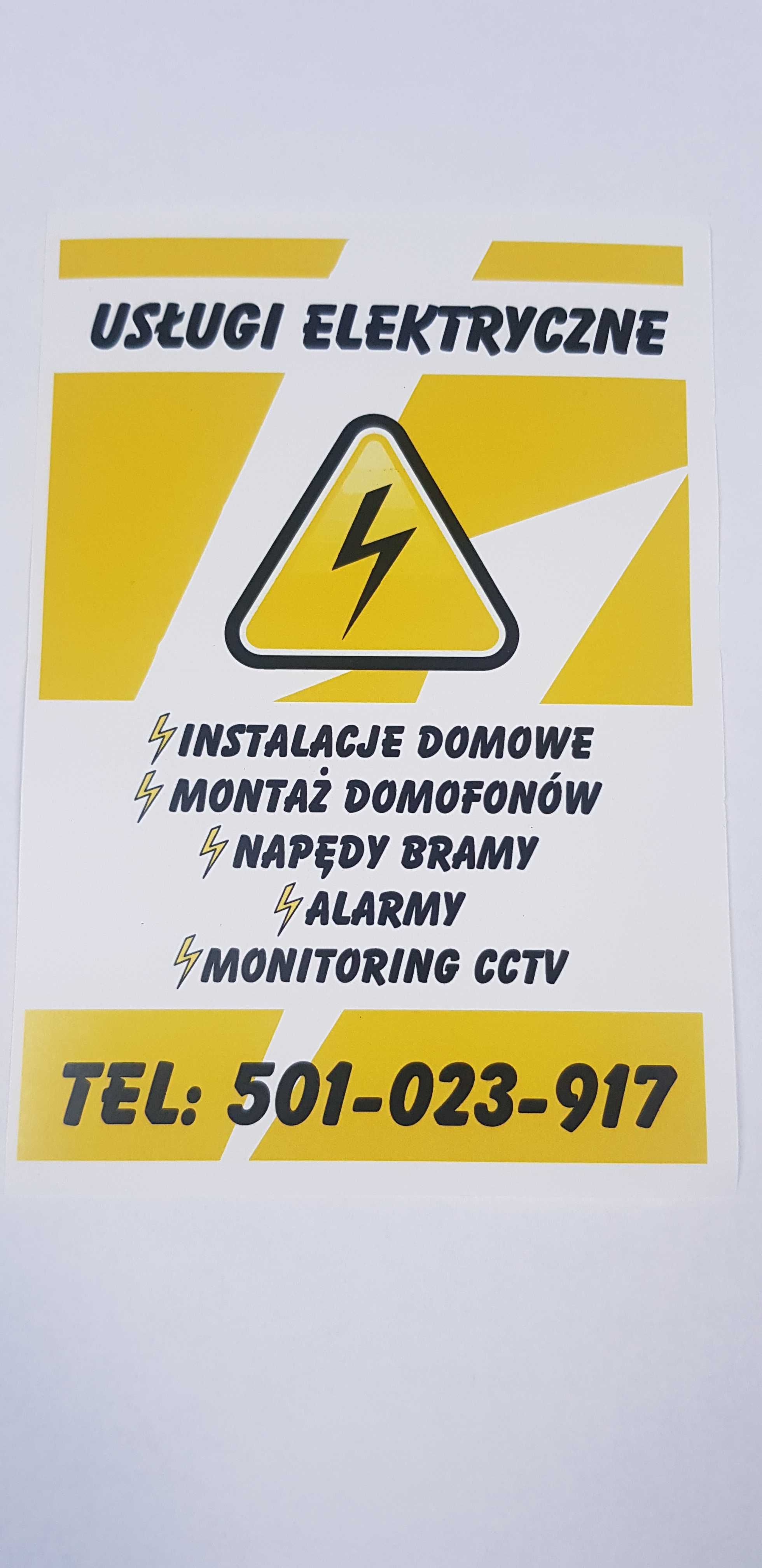 Elektryk, mointoring, alarmy, automatyka bram, wideodomofony