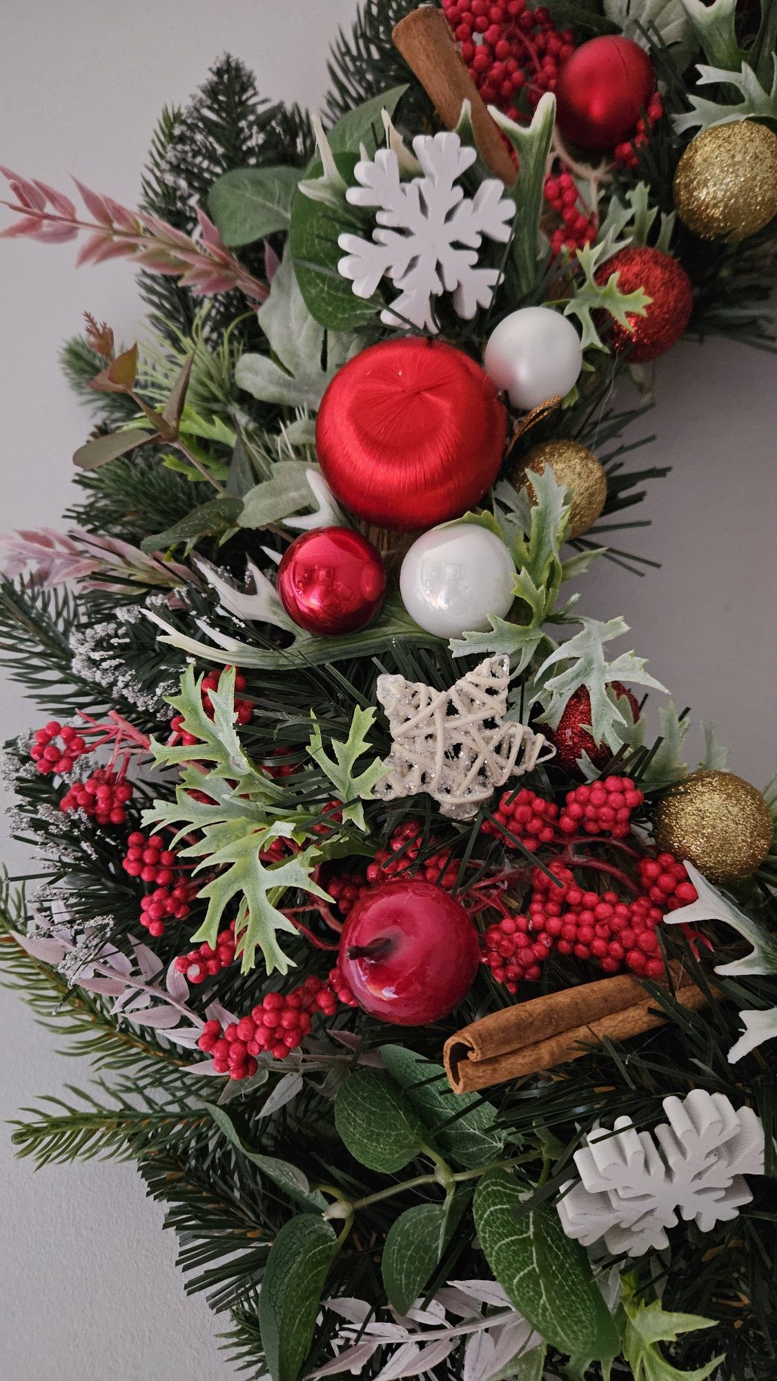 WIANEK stroik ŚWIĄTECZNY Bożonarodzeniowy 60 cm