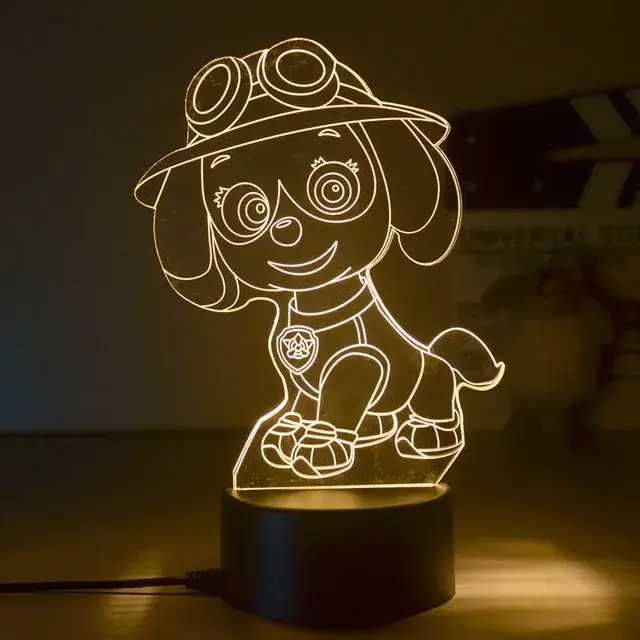 Щенячий патруль НІЧНИК Гонщик Маршал Патруль дитячі іграшки Ночник