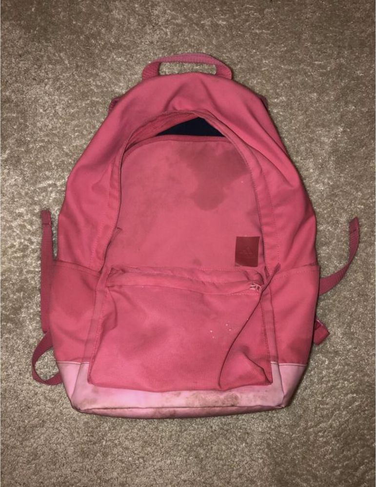 Adidas адідас великий рожевий жіночий рюкзак м оригінал