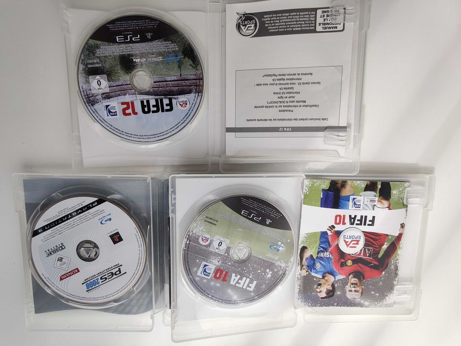 Gra Ps3 / PS 3 - Zestaw gier/ 3 X fifa /  Fifa 10, Fifa 12, Pes 2008