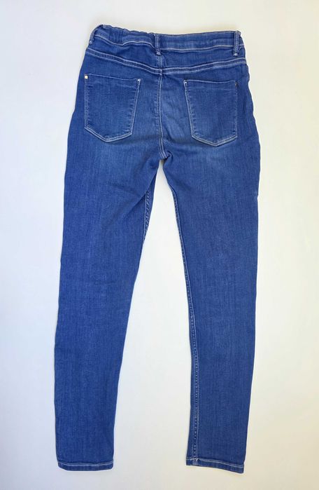 Крутые синие джинсы river island девочке с потертостями рваные