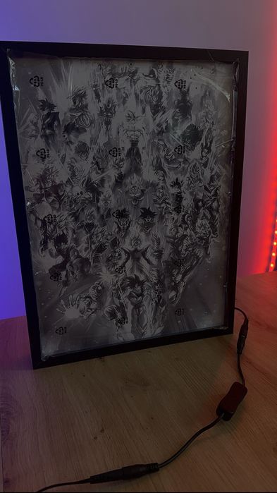 Obrazo lampka wielka a3 Plakat Dragon Ball