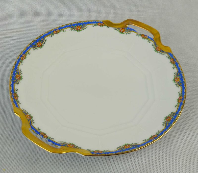 Piękna oryginalna patera z białej porcelany LIMOGES AG Francja