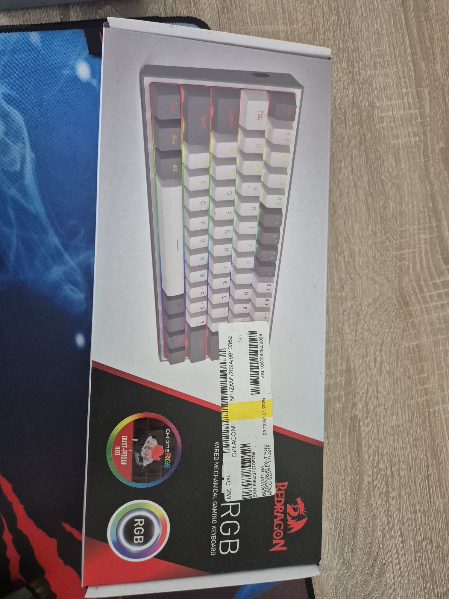 Klawiatura redragon k617 fizz komplet