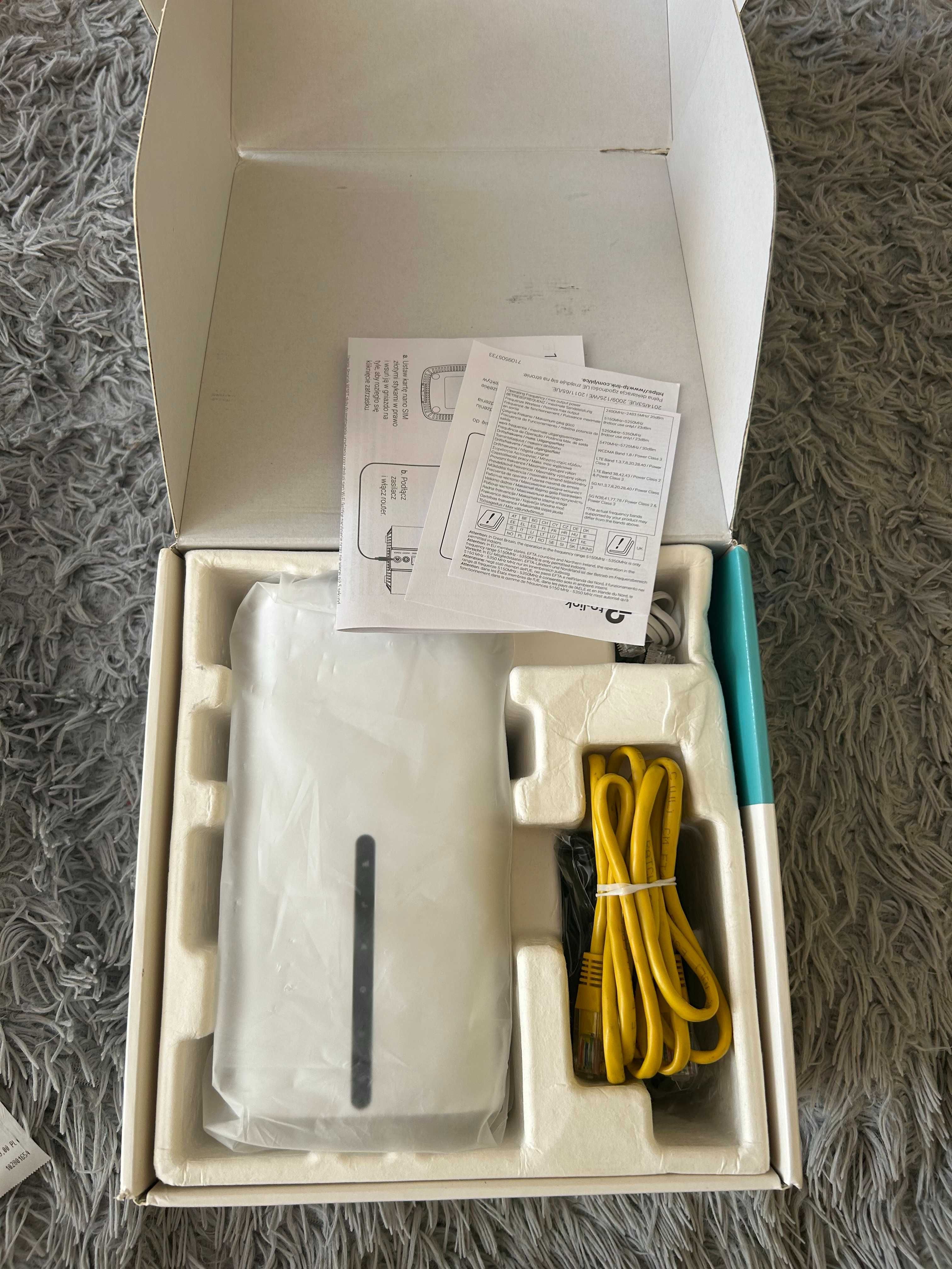 Router 5G TP-Link NX510v 4G LTE na kartę sim Wifi 6 Mesh AX3000
