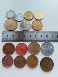 Монеты 15 шт, нумизматика