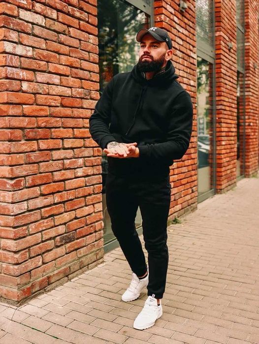 Спортивный костюм мужской зимний на флисе BL теплый кофта штаны