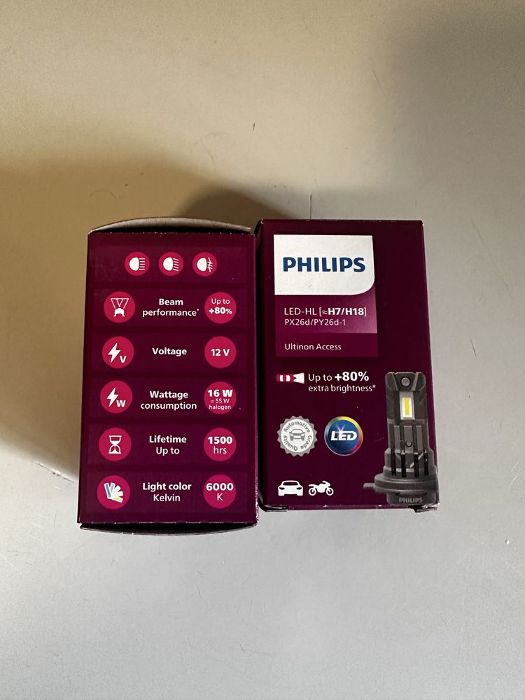 Лампочки філіпс H 7 LED