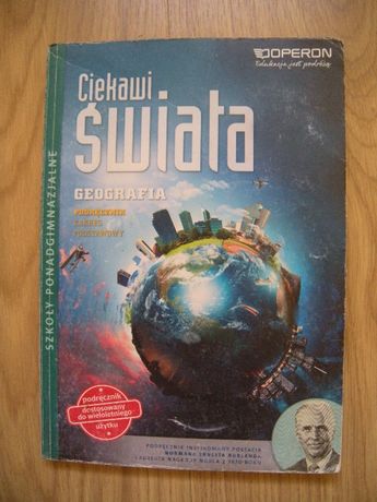Ciekawi Świata podręcznik, książka do geografii Operon
