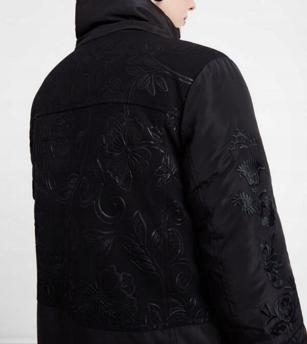 Kurtka puchowa Desigual czarna S 36 oversize