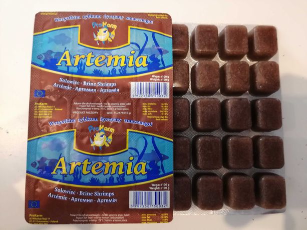 Pokarm Mrożony Artemia (Solowiec) 100G PC {Świat Akwarysty}