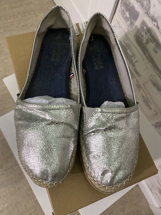 Жіночі еспадрилі Tommi Hilfiger колір срібло