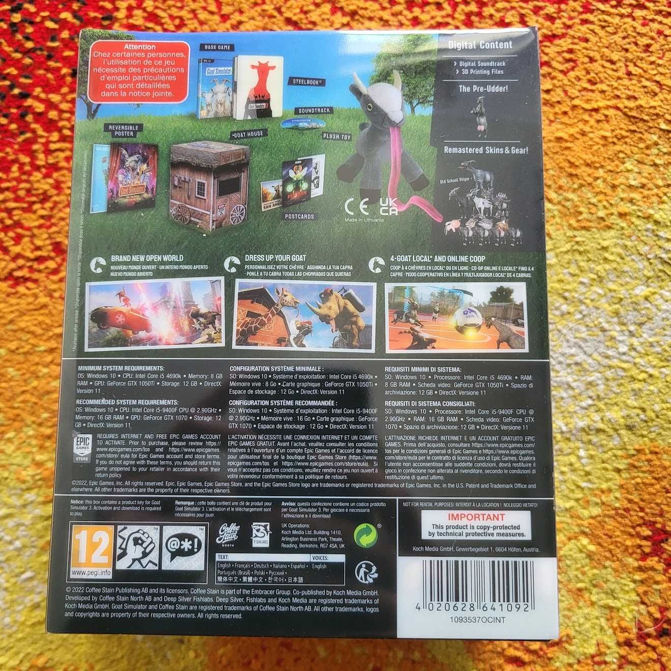 Goat Simulator 3 Maskotka Gadżety Symulator Kozy Zawartość in a Box