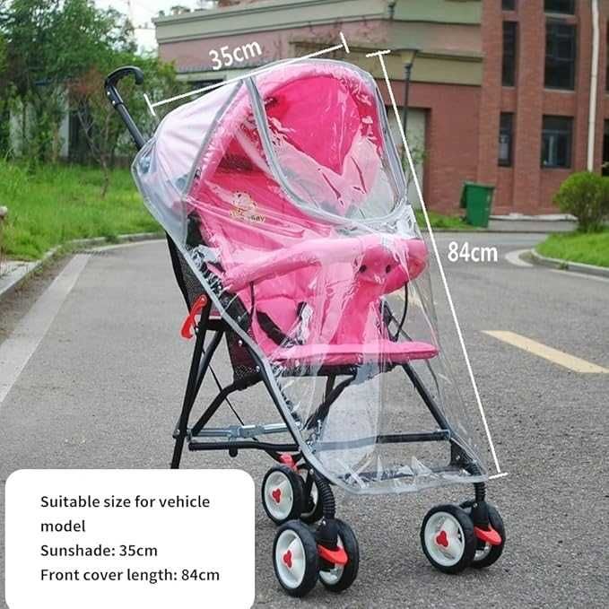 Uniwersalny pokrowiec przeciwdeszczowy na wózek szara