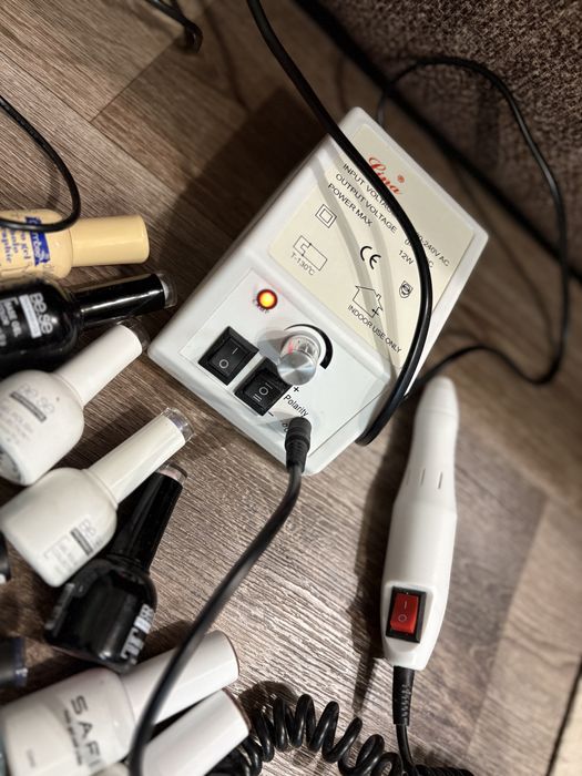 Набір для гель лаку, уф лампа, фрезер для нігтів, гель лак