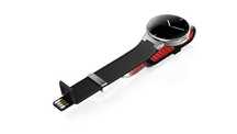 Alcatel ONETOUCH Watch czarny SM02 BLACK/dark red/czarny long