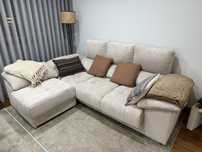 Sofa 3 lugares com chaiselongue amovivel