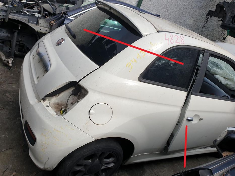 Painel trás direito FIAT 500 (312_)
