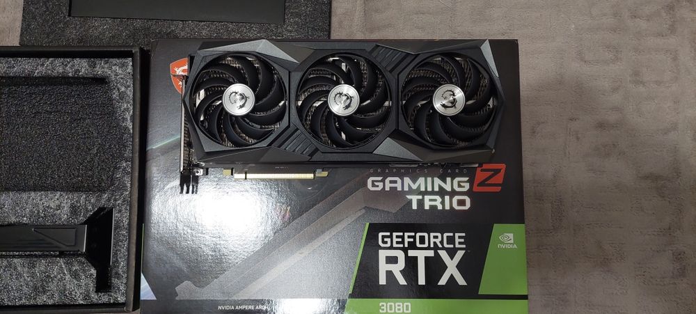 Відеокарта msi geforce rtx 3080 gaming z trio 12gb lhr