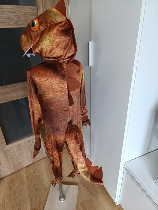 NOWY strój karnawałowy SMOKA DINOZAURA KROKODYLA kostium 104/116 (189)
