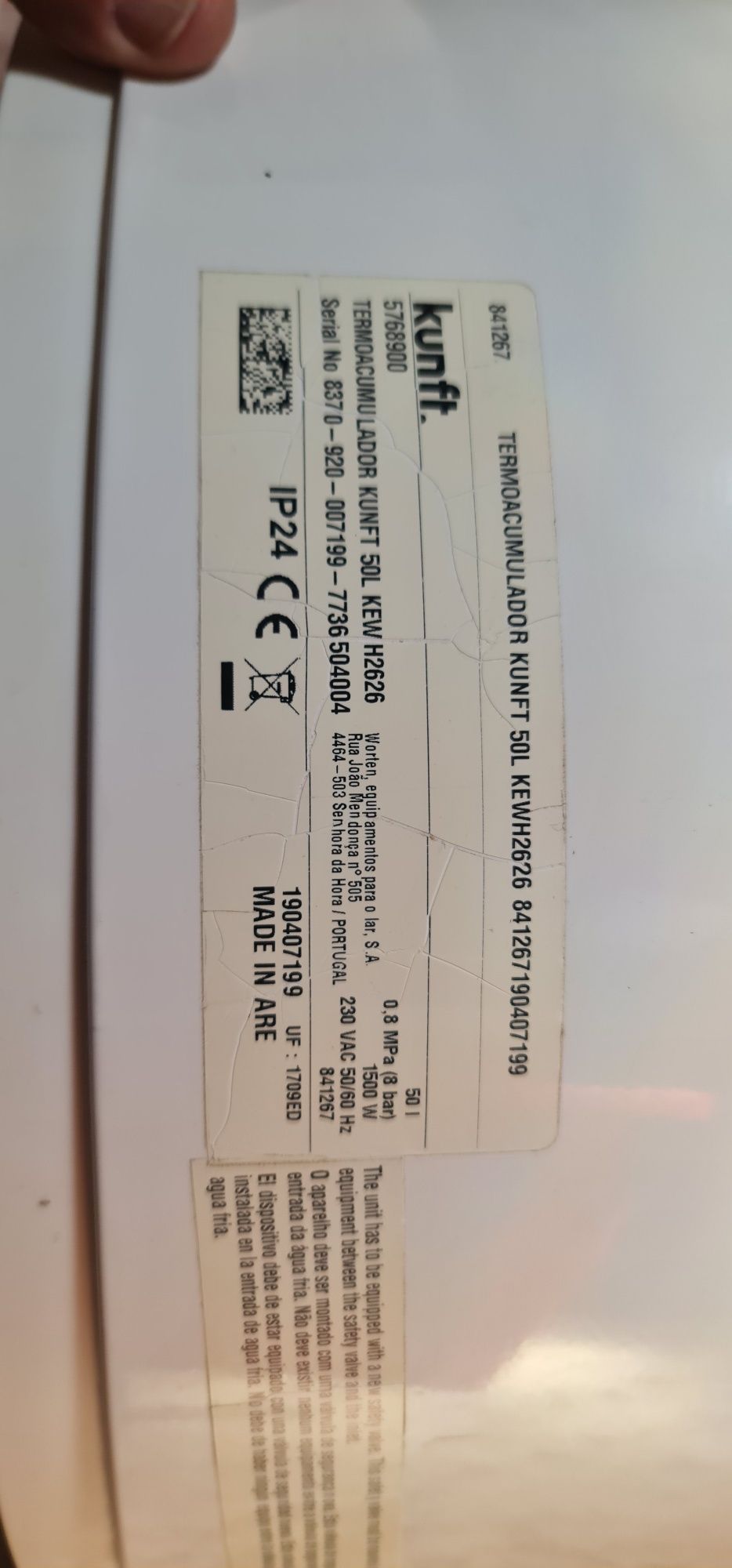 Termoacumulador kunft 50l