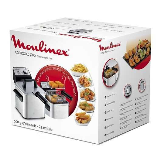 Fritadeira Moulinex 2L 1700W INOX -AM322070 - NOVA