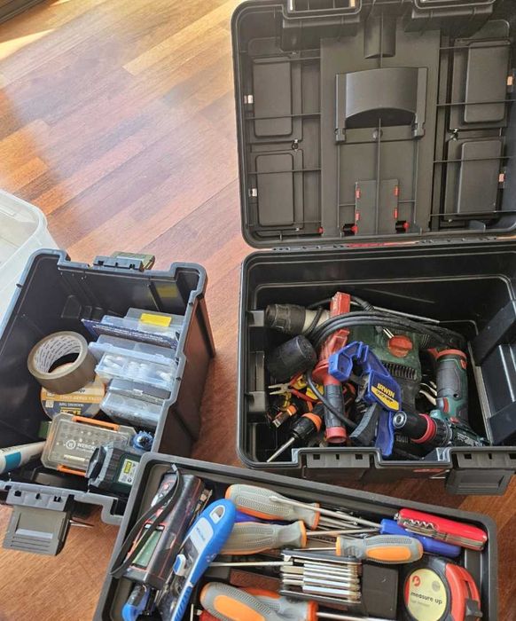 Duża Mocna Skrzynka Narzędziowa Na Kółkach Modułowa + GRATIS Tacka