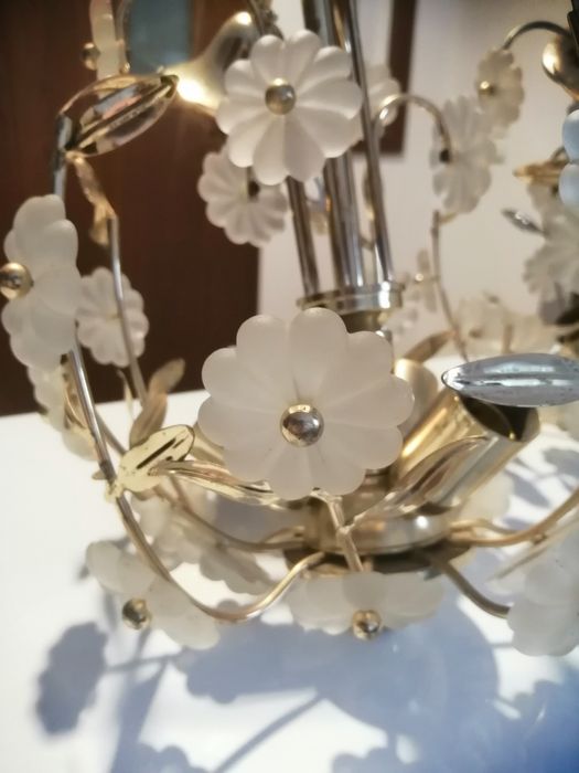 2 żyrandol mosiężny