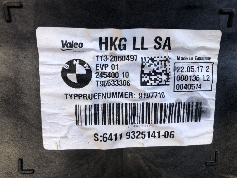 Опалювач у зборі пічка BMW 3 F30 LCI Печка БМВ 3 Ф30 Розборка bmw f30