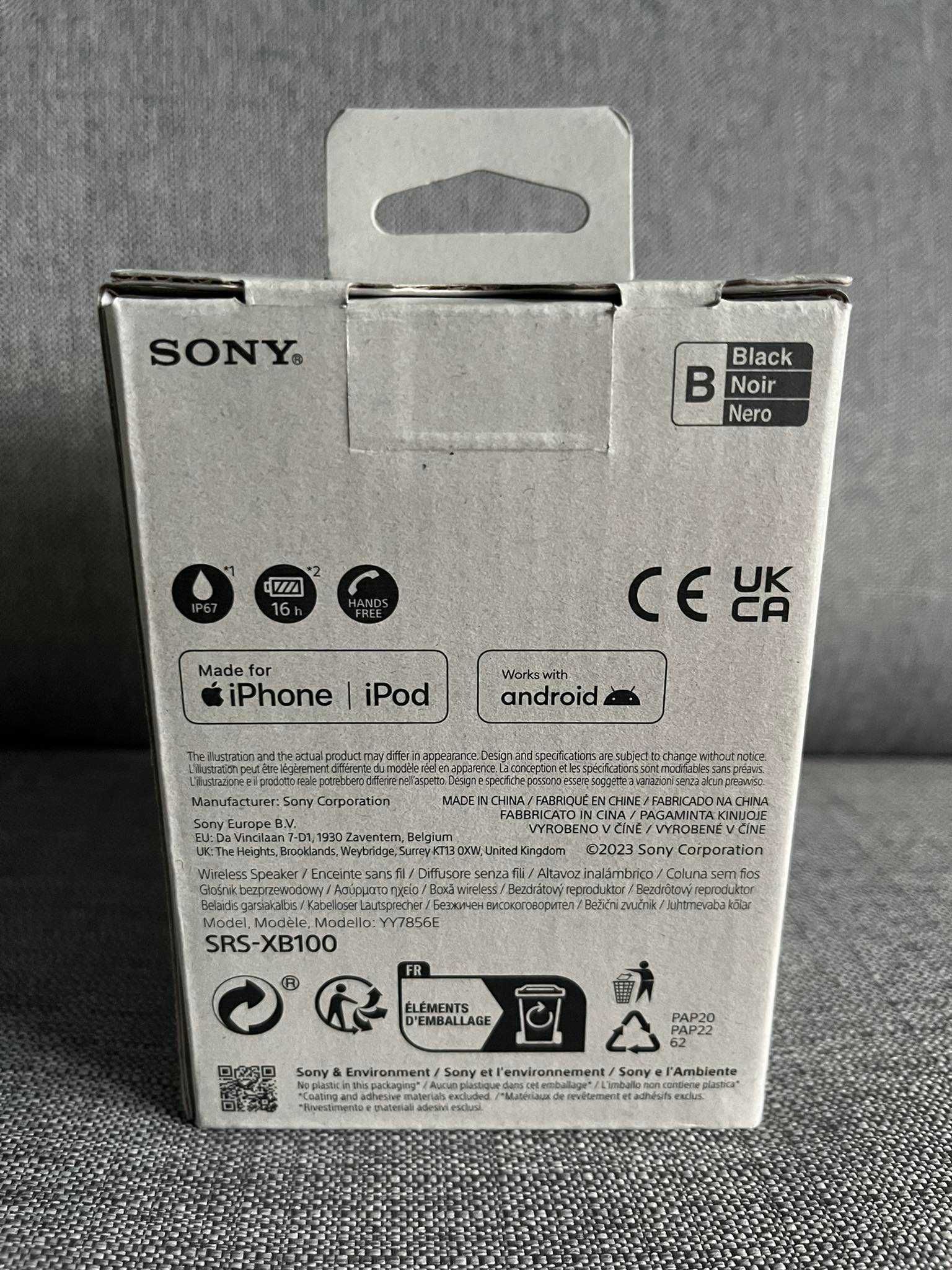 Nowy głośnik mobilny Sony SRS-XB100