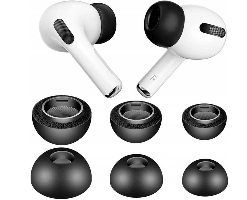 Pianki memory do Airpods Pro. Zestaw S+M+L