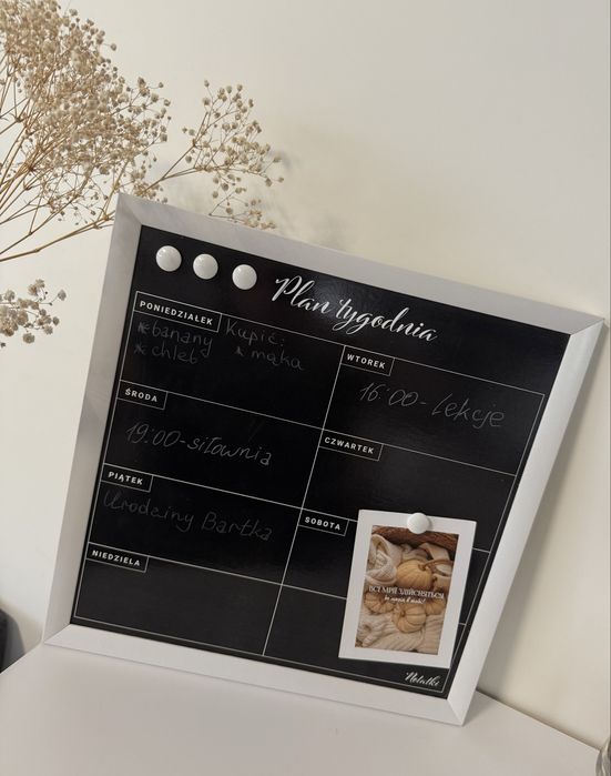 Planer tygodniowy – do zawieszenia lub postawienia 40х40