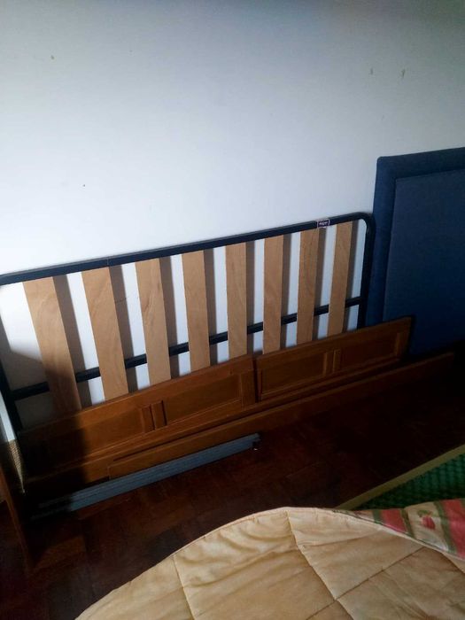 Conjunto de quarto - Cama Individual, Roupeiro, Estante, e Cómoda