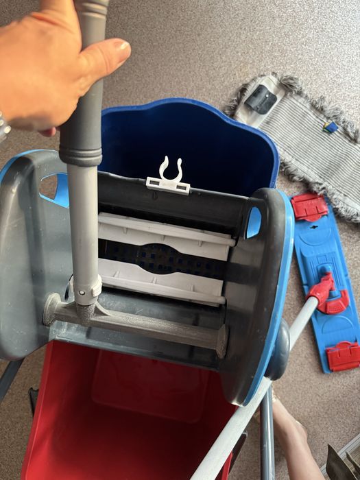 Тележка для уборки с оджимом. Для клининга. Швабра