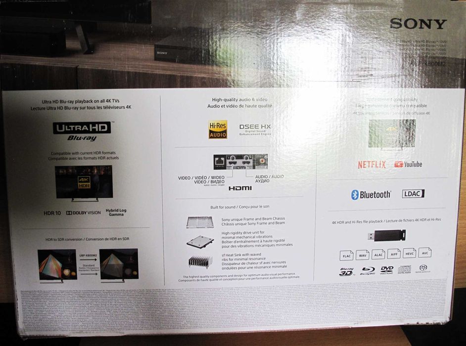 Sony UBP-X800M2 проигрыватель плеер 4K Ultra HD Blu-ray dvd cd