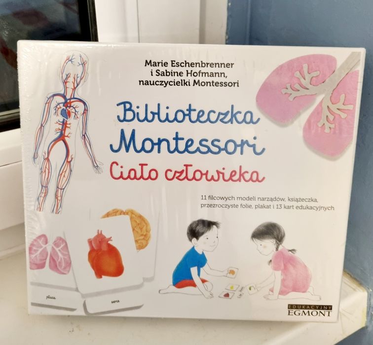 Montessori Biblioteczka Ciało człowieka NOWA zafoliowana